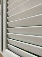 Volets persiennes minimalistes en PVC/UPVC pour balcon de maison, portes et fenêtres en plastique, fabriqués en Chine