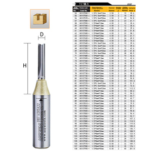 Tùy chỉnh Carbide 2F <span class=keywords><strong>bit</strong></span> thẳng 6.35mm <span class=keywords><strong>CNC</strong></span> End phay Cutter cho công cụ cắt gỗ Router <span class=keywords><strong>bit</strong></span> TCT Arden - Product Image 3