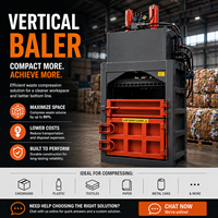 Presse à balles verticale industrielle avec système hydraulique haute pression pour la gestion des déchets d'entrepôt