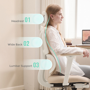 เก้าอี้ตาข่ายสำหรับผู้บริหารสำนักงานดีไซน์ตามหลักสรีรศาสตร์จัดส่งฟรีหรูหราทันสมัยคลังสินค้าสหรัฐอเมริกา - Product Image 4