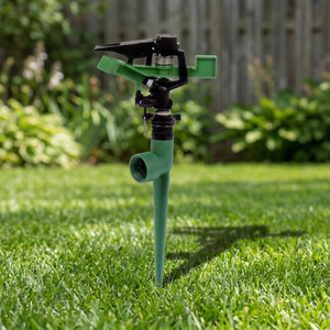 1-Way Spike 360 Gear Drive Impulse <b>Sprinkler</b> Green Plastic (POM) 1/2 Inch 30PSI-450PSI Working Pressure 10m-18m Spray Distance - Product Image 3
