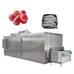 Stainless Steel 304 Freezing Meat Tunnel Freezer Machine / Blast Freezer For Fruit / Blast Freezer Conveyor