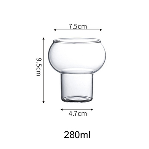 Tasse <span class=keywords><strong>en</strong></span> <span class=keywords><strong>verre</strong></span> borosilicaté de haute qualité 280/530ml tasse de crème glacée transparente <span class=keywords><strong>en</strong></span> forme de <span class=keywords><strong>gourde</strong></span> tasse de barre à paroi unique <span class=keywords><strong>en</strong></span> stock pour la vente <span class=keywords><strong>en</strong></span> gros - Product Image 5