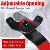 Kit d'outils pour meuleuse d'angle avec écrou à bride 5/8'-11, clé à broche réglable et 6 écrous de blocage