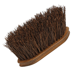 Custom Logo Coconut Fiber Wooden Horse Massage Grooming Brush