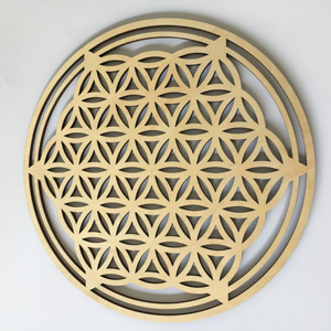 Heilige Holzkunst <span class=keywords><strong>Meditation</strong></span> Lasergeschnittenes Holz Geschnitztes Holz-Mandala Runde Wandkunst Lebensbaum Kristallgitter Dekoration - Product Image 3