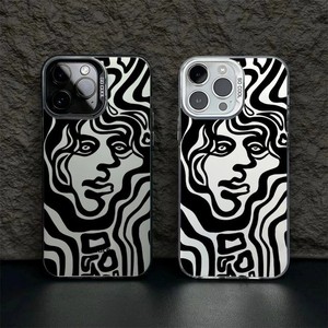 <span class=keywords><strong>Coque</strong></span> de téléphone antichoc Art <span class=keywords><strong>Face</strong></span> Line Cartoon IP16Pro pour <span class=keywords><strong>iPhone</strong></span> 15/14/13 Laser <span class=keywords><strong>12</strong></span>/11XsMax/Plus - Product Image 1
