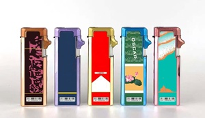 Kim loại trường hợp thiết kế độc đáo máy bay phản lực ngọn lửa nhẹ hơn với UV in ấn mô hình mới hút thuốc nhẹ hơn giá tốt - Product Image 5