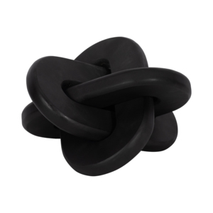 Scultura Decorativa per la Casa, Arte Astratta Nera a Nodo per Soggiorno, Ufficio, Esposizione su Libreria - Product Image 1