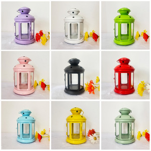 Farolillo Pequeño de Hierro para Decoración de Bodas y Hogar, Portavelas Multifuncional Hecho a Mano con Logotipo Personalizado para Velas de Pilar - Product Image 2