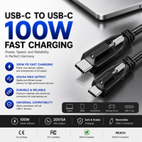 Cable USB 3.2 Gen 2x2 Tipo C LUNG KAY de 100W 5A con Bloqueo de un Solo Tornillo, Cable Seguro de Alta Velocidad de 20Gbps para Cámara Industrial y Realidad Virtual