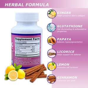 Capsules blanchissantes pour la peau en gros pour femmes, produit de beauté blanchissant la peau avec des pilules de L-glutathion - Product Image 3