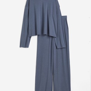 Breathable Fabric Crop <b>Top</b> Lounge Wear Two Piece Set <b>Women</b> Clothing Custom Logo Breathable - Product Image 4