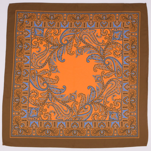 Manxiang 100% Lụa Handmade màn hình/in kỹ thuật số tùy chỉnh logo chính thức của nam giới Pocket vuông - Product Image 5