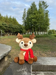 Custom Christmas Kawaii Moose Deer Plush <b>Toys</b> With Red Scarf <b>Stuffed</b> Animal <b>Toys</b> Cute Squishy Plushies <b>Toys</b> for Kids Wholesale - Product Image 6