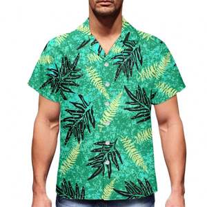 Camicie in Spandex e Poliestere 2024, Stampa Floreale Tribale Polinesiana <span class=keywords><strong>Marrone</strong></span> e Bianca Fiji Tonga, <span class=keywords><strong>Camicia</strong></span> da Bowling Personalizzata da <span class=keywords><strong>Uomo</strong></span> con Maniche e Bottoni - Product Image 5
