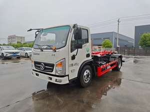 10-wheel Howo arm dump truck, semi-automatic hook arm garbage compactor, new hook-type <b>crane</b>, garbage truck with hook arm - Product Image 2