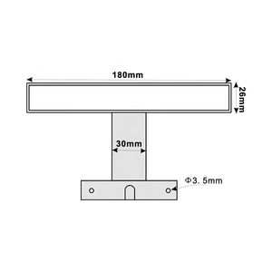 Lámpara de Espejo LED Moderna IP44 con 300 mm de Longitud, para Baño, Montaje en Pared, Regulable, con Certificación CE ROHS - Product Image 5