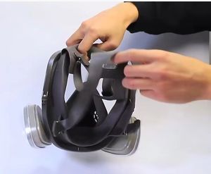 6800 पूर्ण चेहरा सिलिकॉन कण कण कण-कण श्वसन गैस मास्क - Product Image 5