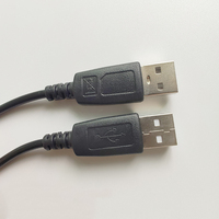 Câble USB vers USB, câble USB 2.0 A mâle vers mâle, double extrémité de type A pour le transfert de données, les boîtiers de disques durs, les modems