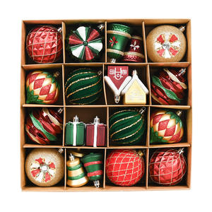 2025 nuevo juego de caja de bolas de plástico impermeable de alta calidad superventas bolas de Navidad colgantes duraderas para fiestas - Product Image 5