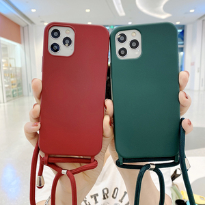 <span class=keywords><strong>Coque</strong></span> de téléphone portable <span class=keywords><strong>avec</strong></span> lanière fine en Silicone pour <span class=keywords><strong>iphone</strong></span>, sangle croisée pour le porter en bandoulière, pour <span class=keywords><strong>iphone</strong></span> <span class=keywords><strong>12</strong></span> <span class=keywords><strong>Mini</strong></span> Pro Max 11 Pro Max X XR XS - Product Image 6