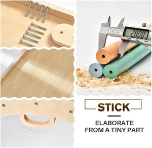 Set de Triángulos <span class=keywords><strong>Pikler</strong></span> 7 en 1, Juguetes de Escalada Plegables y Suaves para Bebés, Arco Montessori de Madera, Rampa, Escalera, Escalador - Product Image 2