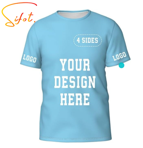 Sifot venta al por mayor OEM/ODM personalizado acanalado occidental camiseta impresión Logo hombres camiseta de gran tamaño 350gsm - Product Image 1