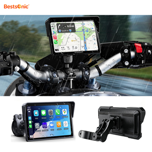 <span class=keywords><strong>Sistema</strong></span> de Navegación GPS para Motocicleta Bestsonic de 5 Pulgadas, Resistente al Agua IP67, Pantalla Táctil IPS de 800 Nits, TPMS <span class=keywords><strong>Antirrobo</strong></span>, CarPlay, Android Auto - Product Image 1