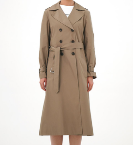 OEM <span class=keywords><strong>blazer</strong></span> impermeabili oversize lunghi Trench da donna Beige chiaro personalizzati - Product Image 1