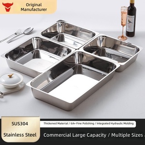<span class=keywords><strong>Forno</strong></span> Scaldavivande per Buffet in Acciaio Inossidabile 304, Vassoio Riscaldante Rinforzato, Pentola per Barbecue, Teglia da <span class=keywords><strong>Forno</strong></span> - Pieghevole, Ecologico, Portatile - Product Image 3