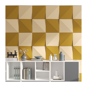 แผงอะคูสติกแบบยืดหยุ่นสำหรับห้องประชุมแผงอะคูสติกโพลีเอสเตอร์ยืดหยุ่นได้สำหรับตกแต่ง3D โรงงาน - Product Image 1