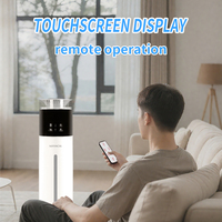 Humidificateur électrique sur pied à ultrasons 7L avec brume froide, veilleuse et fonctionnement silencieux pour usage domestique