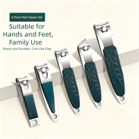Coupe-ongles en métal, outils de coupe, pinces à bec d'aigle, soin des pieds exfoliant, ensemble complet de 40 outils de beauté et de toilettage
