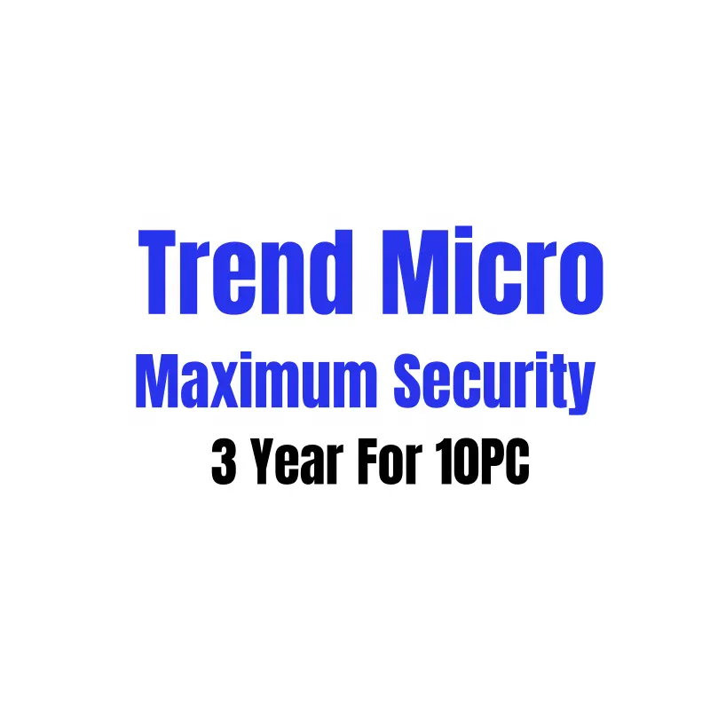 Trend Micro Maximum Security Digital Key 100% オンラインアクティベーション10PC3年間のグローバルアンチウイルスソフトウェアサブスクリプション (メール送信)