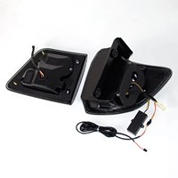 Conjunto de Luces Traseras LED de 12 V con Carcasa Ahumada, Luces de Freno Secuenciales DRL y Luz de Reversa para Toyota Fortuner