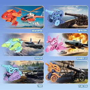 Factory Outlet 6 em 1 Modelos DeformationToys Robot DIY crianças educacionais Assembleia conjunto brinquedos dinossauro - Product Image 5