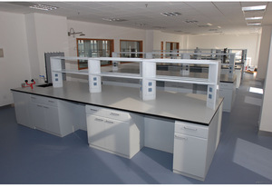 Hóa Học Phòng Thí Nghiệm Đồ Nội Thất Làm Việc Băng Ghế Dự Bị Thép & Gỗ Phòng Thí Nghiệm Bảng Phụ Thiết Bị Thiết Lập Phòng Thí Nghiệm Băng Ghế Dự Bị Với Lưu Trữ - Product Image 4