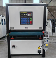 Machine de polissage et de débavurage entièrement automatique pour barres plates métalliques, 400 mm, 600 mm, 800 mm, moteur 4 kW