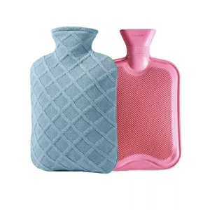 PVC soft and waterproof Winter Hand / Body Warmer With cover For Travel Hot Water Bottle