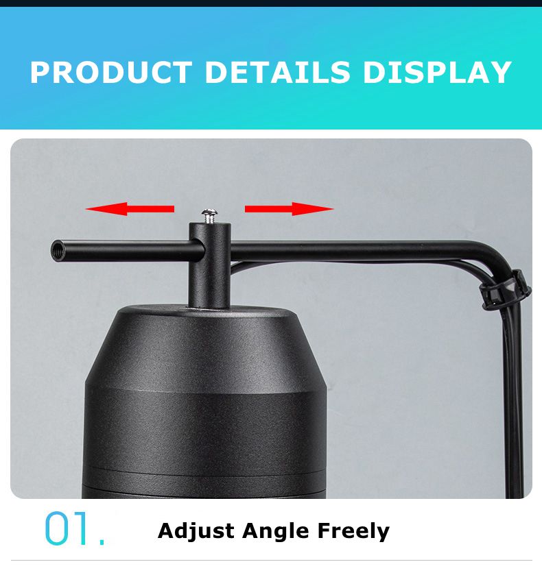Small Round Aquarium LED Light Grass Amphibious Landscape Cylinder Lamp RA95