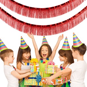 Cortina de Flecos Decorativa para Graduaciones, Bodas y Fiestas de Cumpleaños - Decoración Colgante con Borlas - Product Image 2