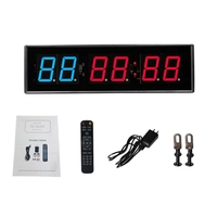 Minuteur de Gym GGDX 2,3 pouces à 6 chiffres avec sonnerie et télécommande pour la boxe, les exercices et les jeux