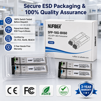 Module transceiver optique 10G SFP+ BiDi IP avec 60 km SMF pour le déploiement de réseaux WAN, de transport métropolitain, de DCI régional et d'accès aux opérateurs