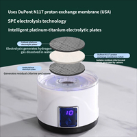 Jarra de Agua Hidrogenada Electrolizada Inteligente SPE PEM de 1L y 1600ppb