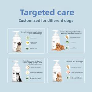 Shampoo pour chiens et chats Tianwang, liquide de bain anti-acariens, parfum longue durée, nettoyage et décontamination, flacon pompe 500 ml - Product Image 4