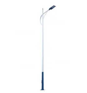 Bom preço 6m 8m 10m 12m Poste de aço galvanizado para lâmpadas poste de luz de rua