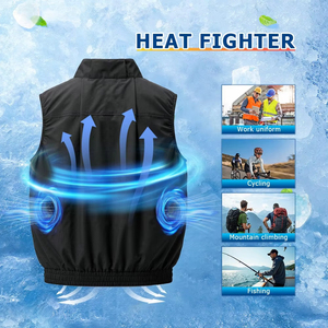 Chaleco Refrigerante Portátil con Ventilador Recargable, Chaqueta de Trabajo con Refrigeración por Aire, Logotipo Personalizado, Chaleco de Alivio del Calor para Trabajadores de la Construcción - Product Image 6