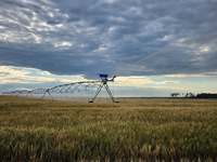 Máquina de Riego por Pivote Central Móvil con Posicionamiento GPS, Gestión Automática de Riego Agrícola