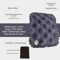 Coussin de siège gonflable léger et portable, imperméable, pour chaise de camping, tapis pour toutes les saisons, activités de plein air, voyages, randonnée